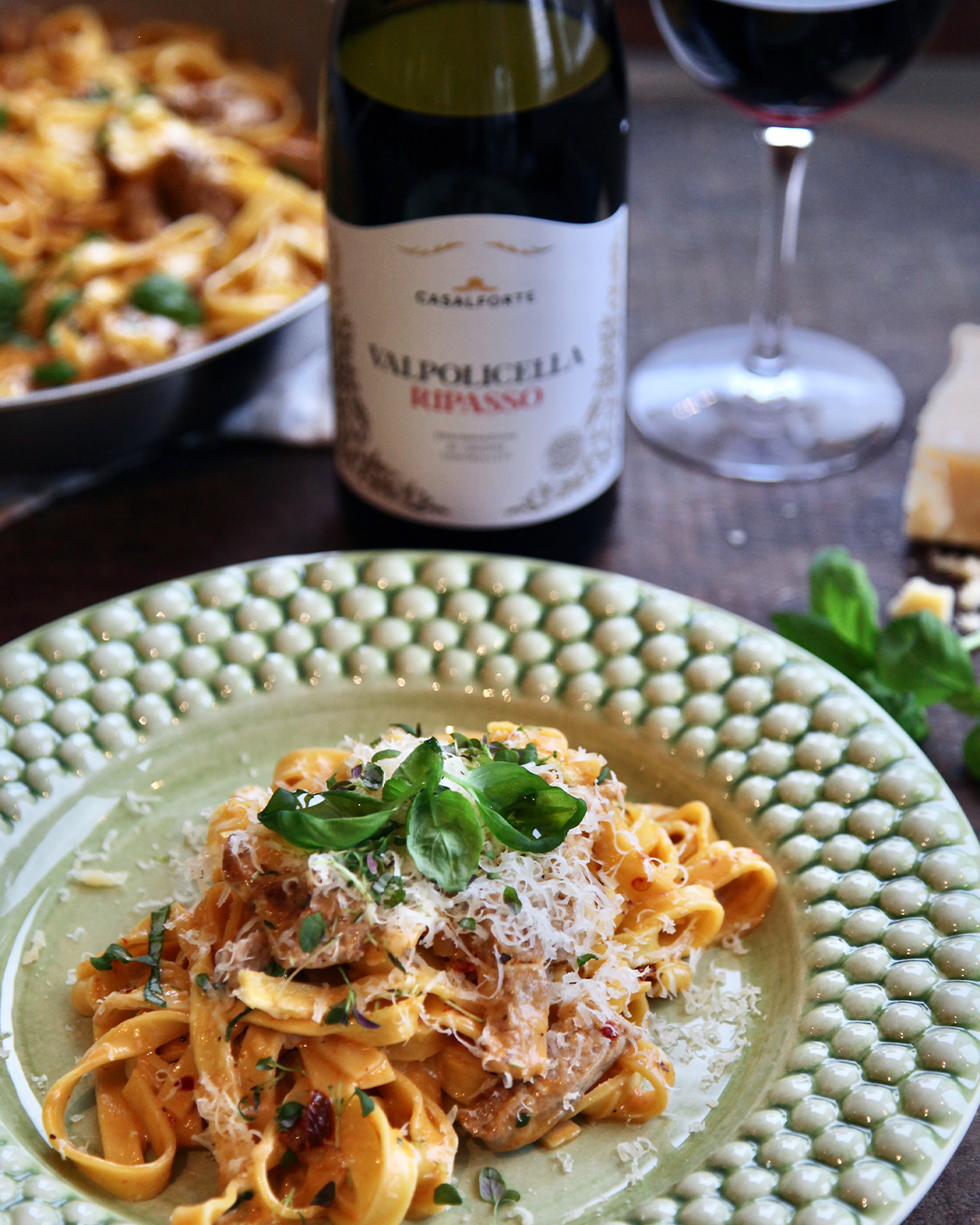 Casalforte Prosecco med pasta Catarina König