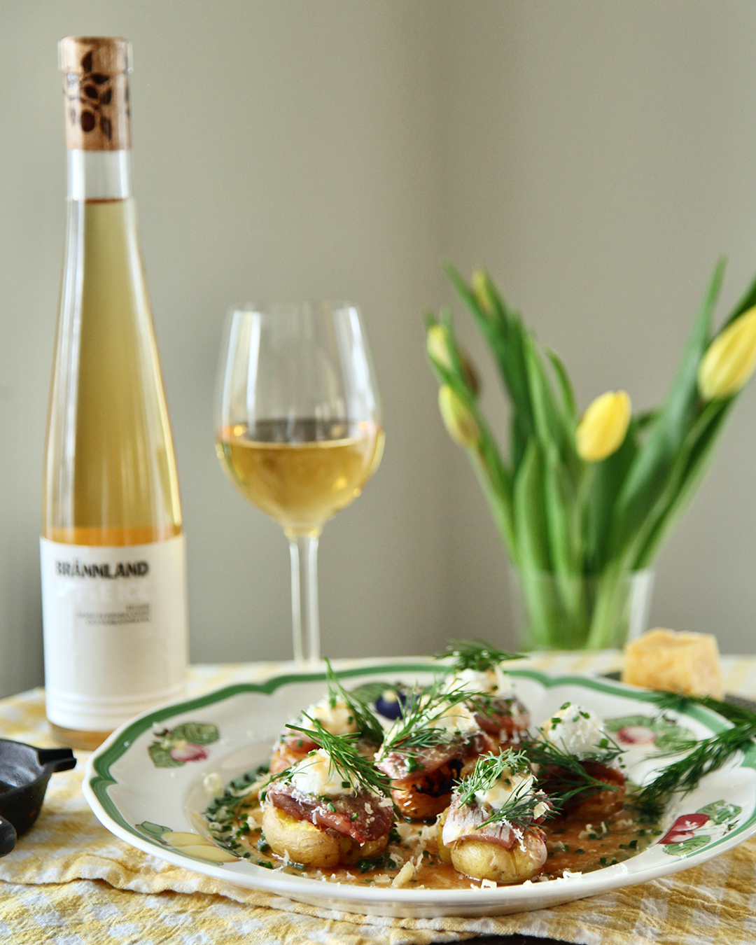 Matjesill tillsammans med Brännland Apple Ice