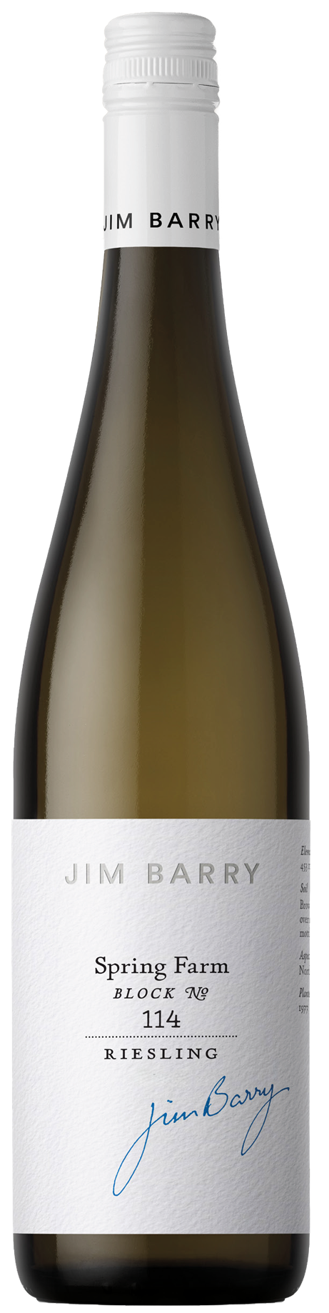 Jim Barry Spring Farm Rielsing Block 114 2015